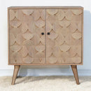 Hourglass Carved Marble Cabinet Artisan