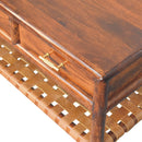 Regency Woven Console Table with 4 drawers Artisan