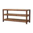 Regency Woven Chestnut 2 slot Shoe Rack Artisan