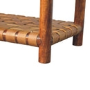 Regency Woven Chestnut 2 slot Shoe Rack Artisan