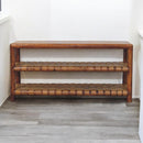 Regency Woven Chestnut 2 slot Shoe Rack Artisan