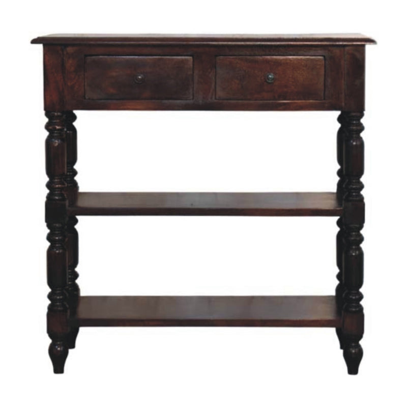 Turned legs Cherry Side Table Artisan