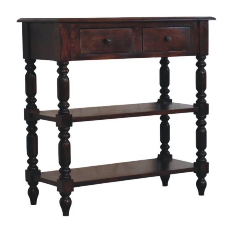 Turned legs Cherry Side Table Artisan