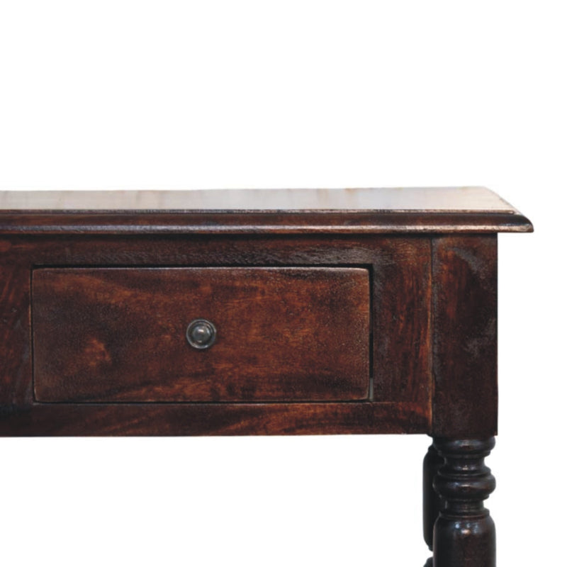 Turned legs Cherry Side Table Artisan