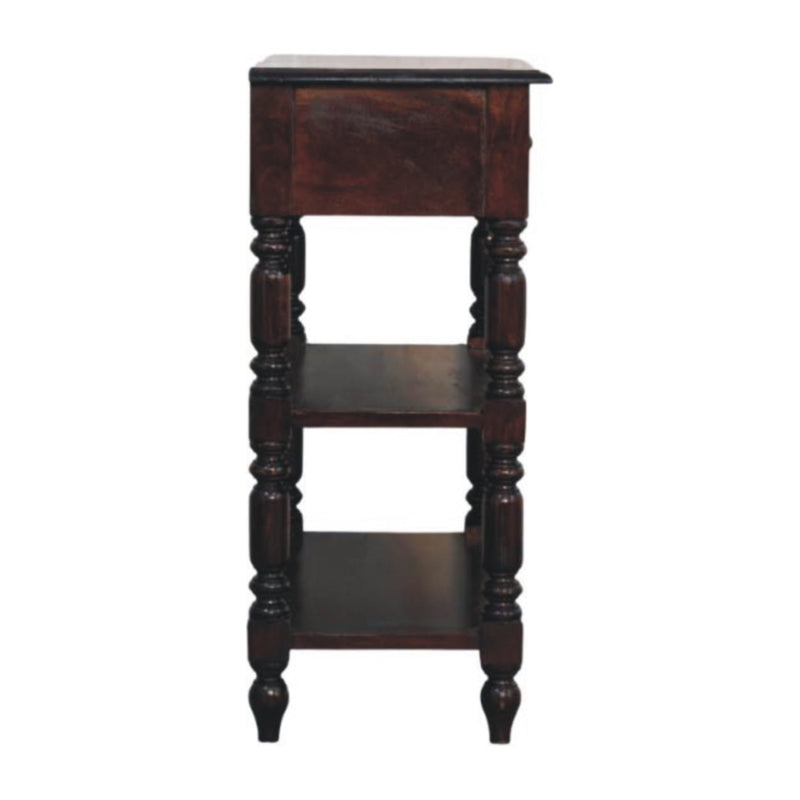 Turned legs Cherry Side Table Artisan