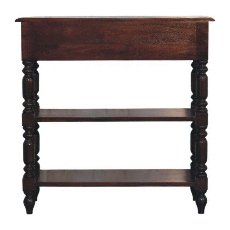 Turned legs Cherry Side Table Artisan