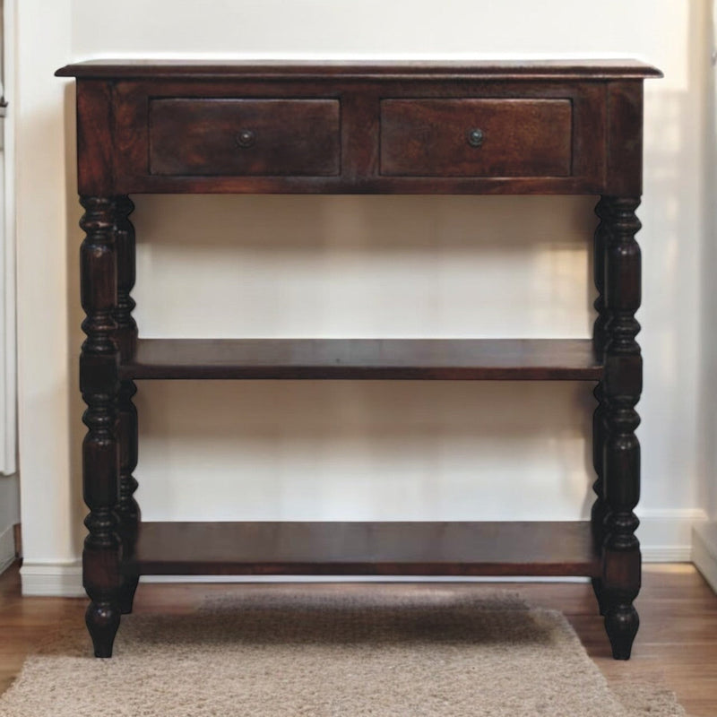 Turned legs Cherry Side Table Artisan