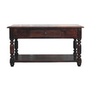 Turned Legs Cherry Console Table Artisan