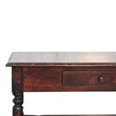 Turned Legs Cherry Console Table Artisan