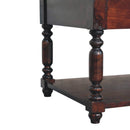 Turned Legs Cherry Console Table Artisan