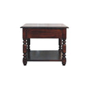 Turned Legs Cherry Console Table Artisan