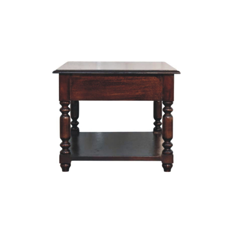 Turned Legs Cherry Console Table Artisan