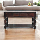 Turned Legs Cherry Console Table Artisan
