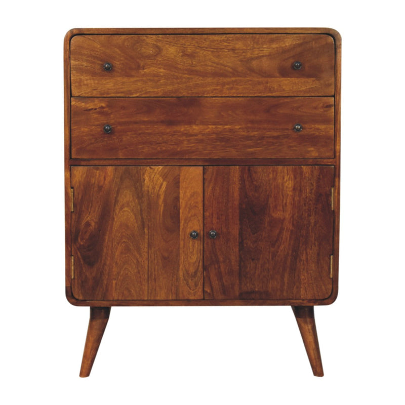 Curved Nordic Charm Cabinet Artisan