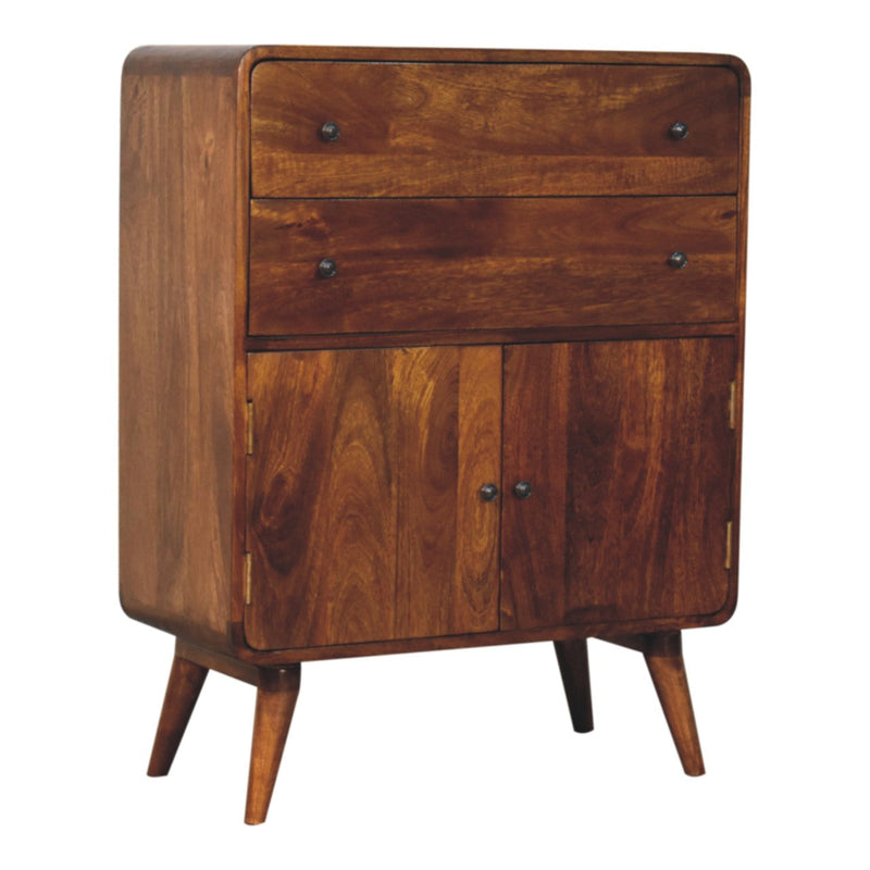 Curved Nordic Charm Cabinet Artisan