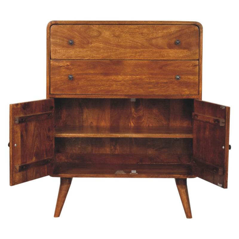 Curved Nordic Charm Cabinet Artisan