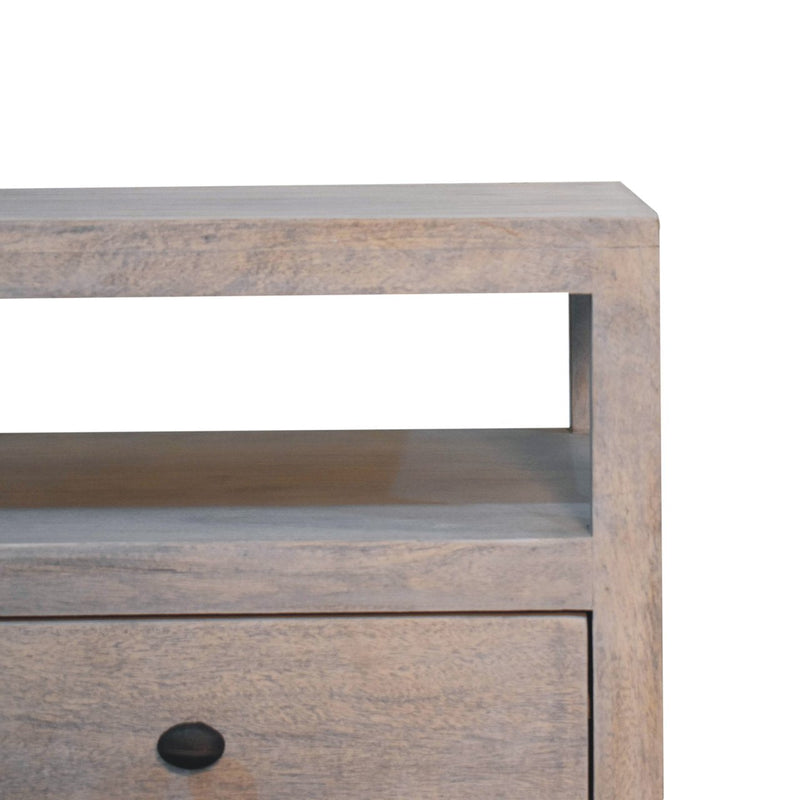 Acid Wash 2 Drawer Open Bedside Nightstand Artisan