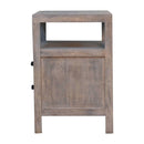 Acid Wash 2 Drawer Open Bedside Nightstand Artisan