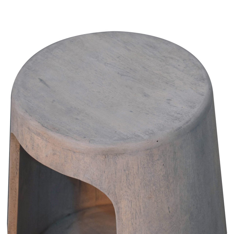 Acid Wash Open Side Table Artisan