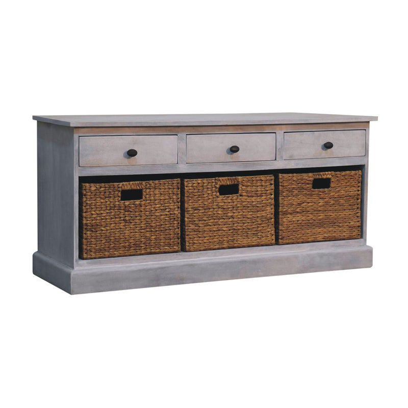 Acid Wash Basket Storage Cabinet Artisan