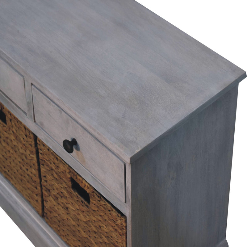 Acid Wash Basket Storage Cabinet Artisan