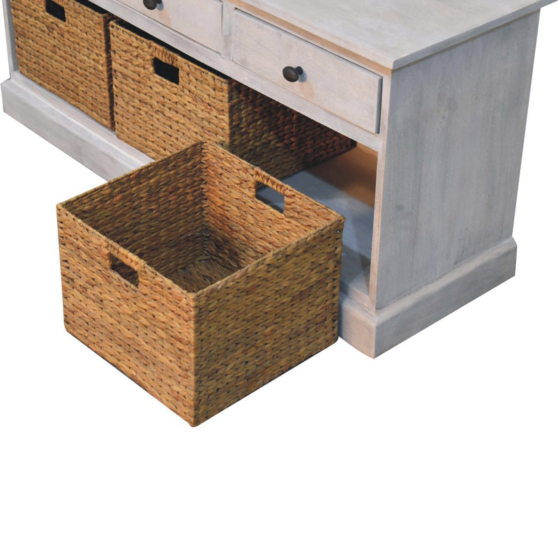 Acid Wash Basket Storage Cabinet Artisan