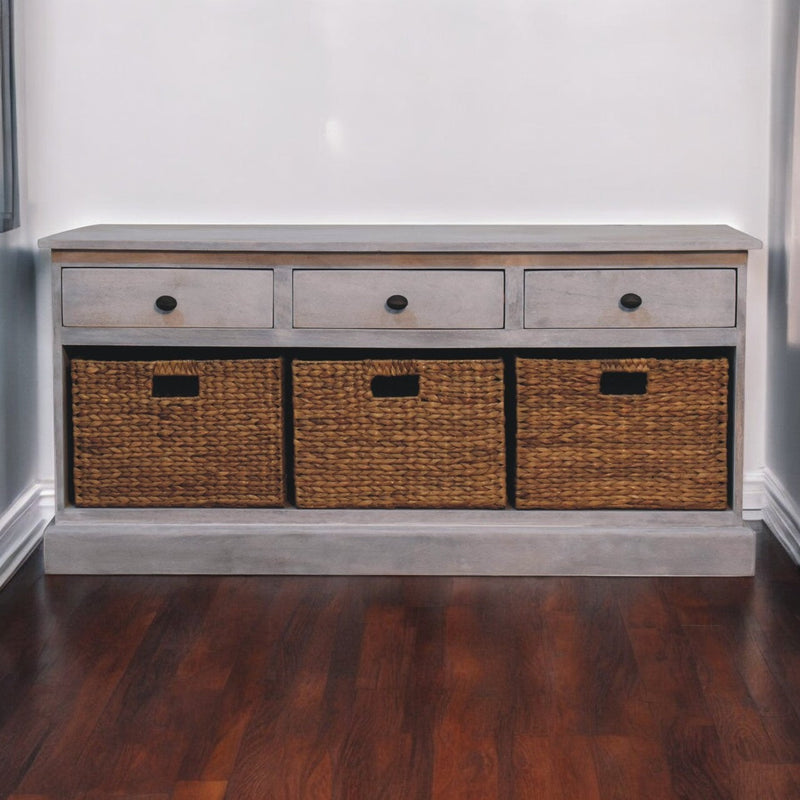 Acid Wash Basket Storage Cabinet Artisan