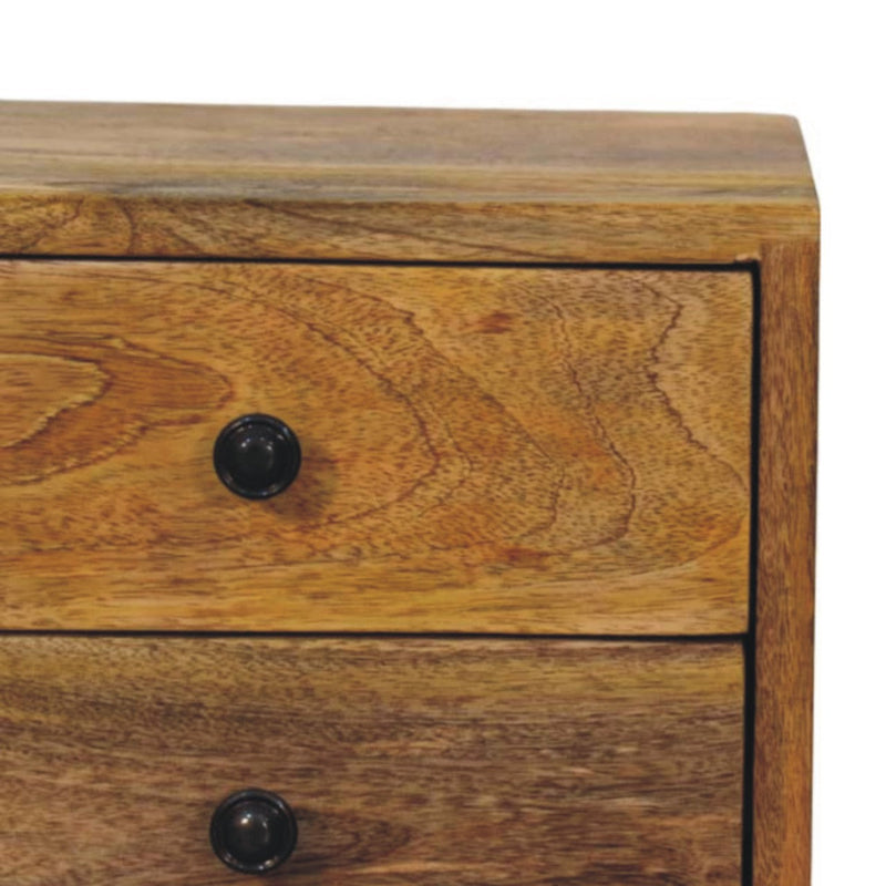 Solis 2-Drawer Oak-ish Wall Mounted Nightstand Artisan