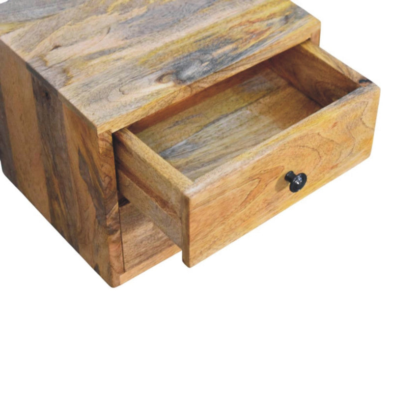 Solis 2-Drawer Oak-ish Wall Mounted Nightstand Artisan