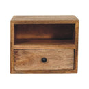Solis 1-Drawer Oak-ish Wall Mounted Nightstand Artisan