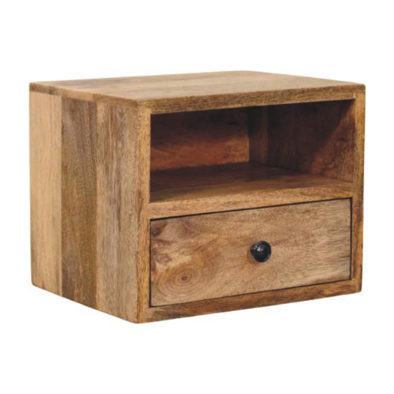 Solis 1-Drawer Oak-ish Wall Mounted Nightstand Artisan