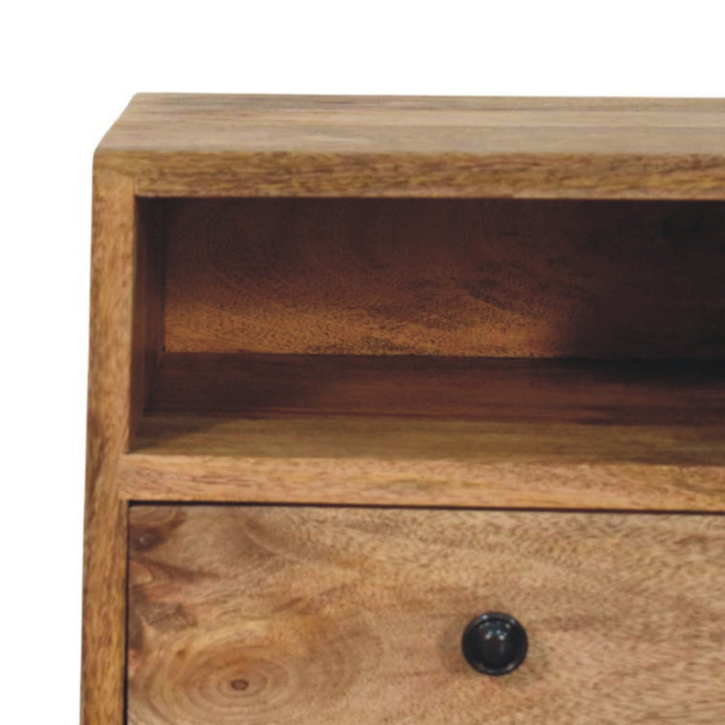 Solis 1-Drawer Oak-ish Wall Mounted Nightstand Artisan