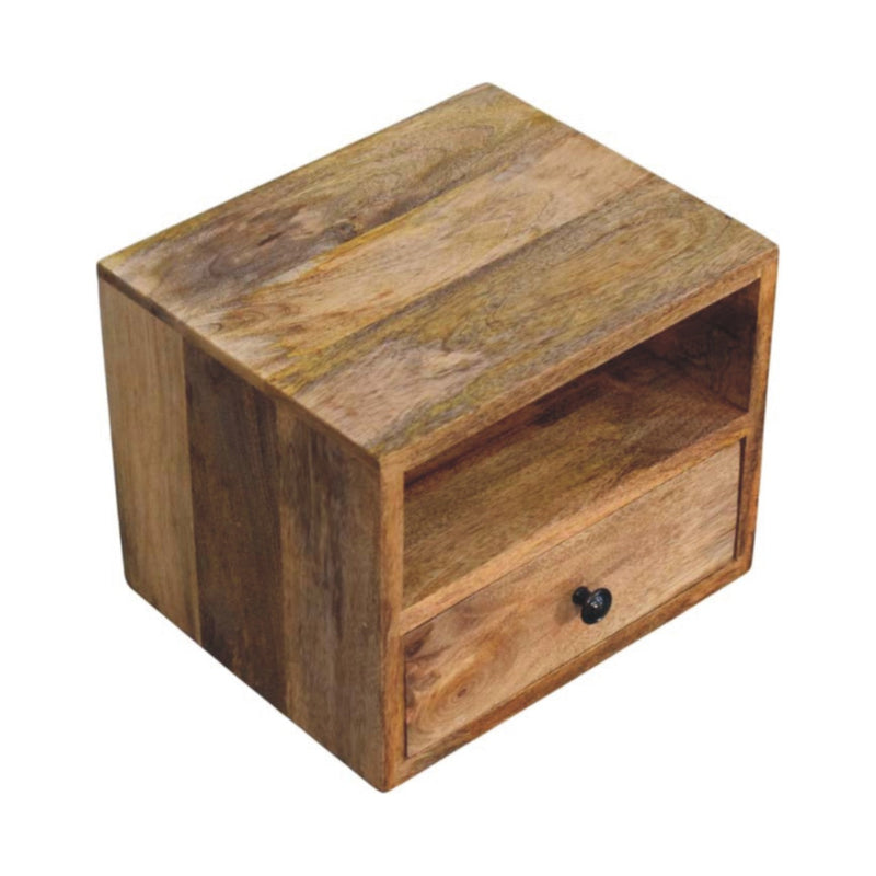 Solis 1-Drawer Oak-ish Wall Mounted Nightstand Artisan