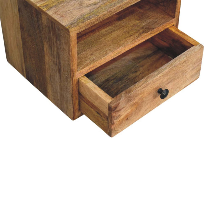 Solis 1-Drawer Oak-ish Wall Mounted Nightstand Artisan