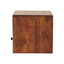Solis 1-Drawer Chestnut Wall Mounted Nightstand Artisan