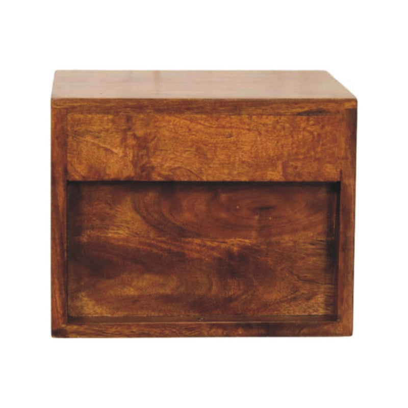 Solis 2-Drawer Chestnut Wall Mounted Nightstand Artisan