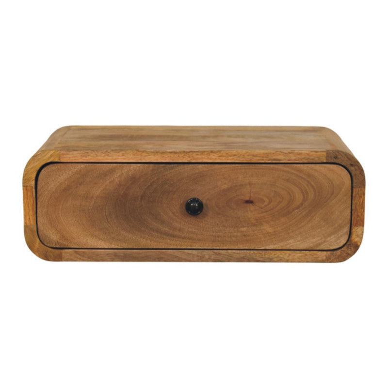 Avora Wall-Mounted Oak-ish 1 Drawer Nightstand Artisan