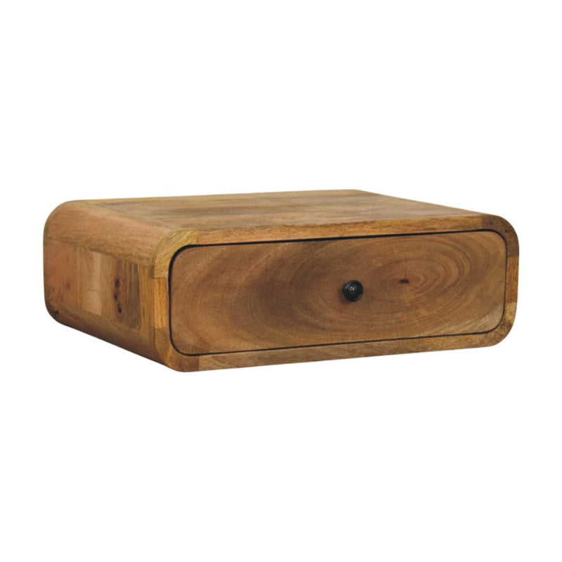 Avora Wall-Mounted Oak-ish 1 Drawer Nightstand Artisan