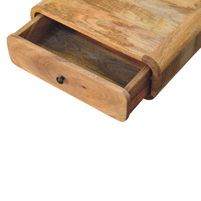 Avora Wall-Mounted Oak-ish 1 Drawer Nightstand Artisan