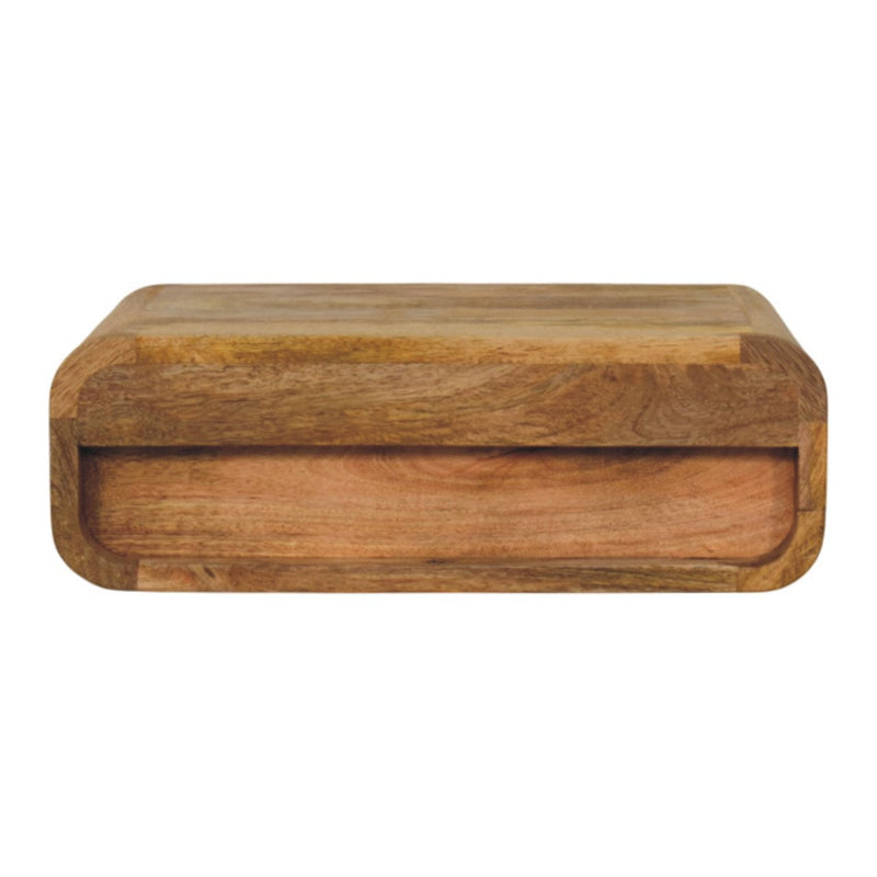 Avora Wall-Mounted Oak-ish 1 Drawer Nightstand Artisan