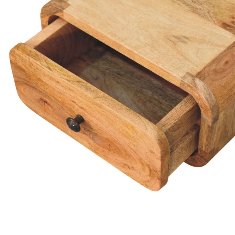 Avora Mini Wall-Mounted Oak-ish 1 Drawer Nightstand Artisan