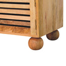 Shutter Oak-ish Shoe Rack with 2 drawers Artisan