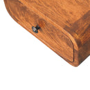 Avora Mini Wall-Mounted Chestnut 1 Drawer Nightstand Artisan