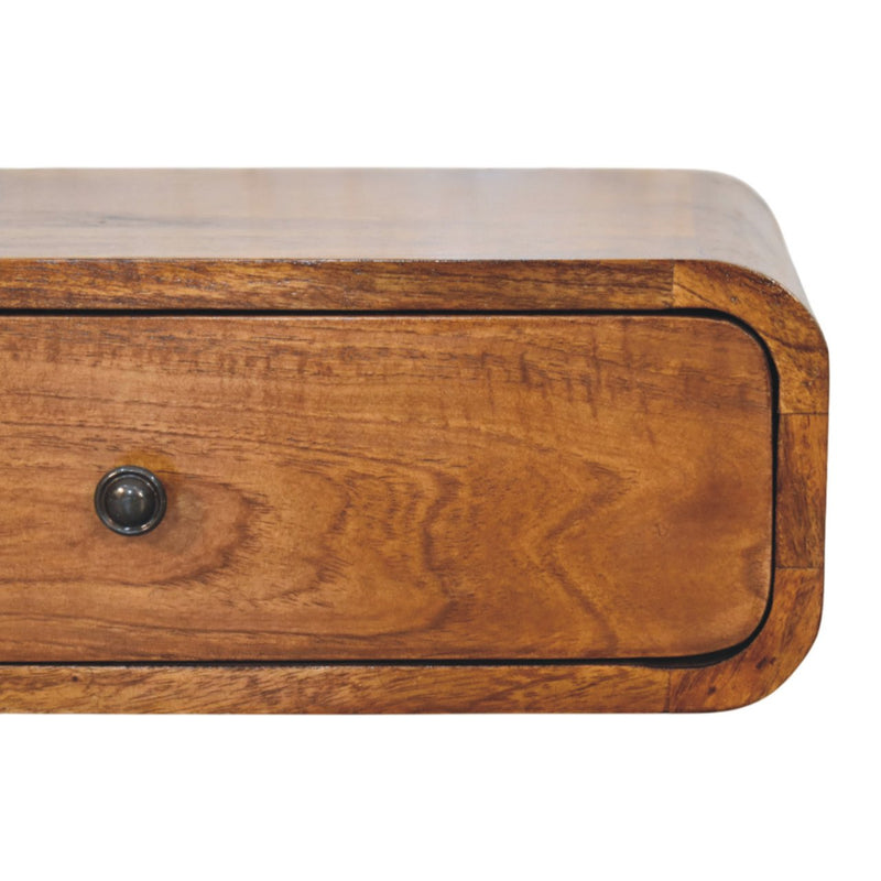 Avora Wall-Mounted Chestnut 1 Drawer Nightstand Artisan