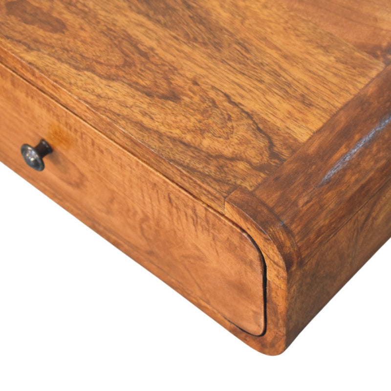 Avora Wall-Mounted Chestnut 1 Drawer Nightstand Artisan