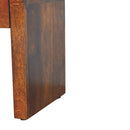 Mini Darcy Chestnut Nightstand with Curved Edges Artisan