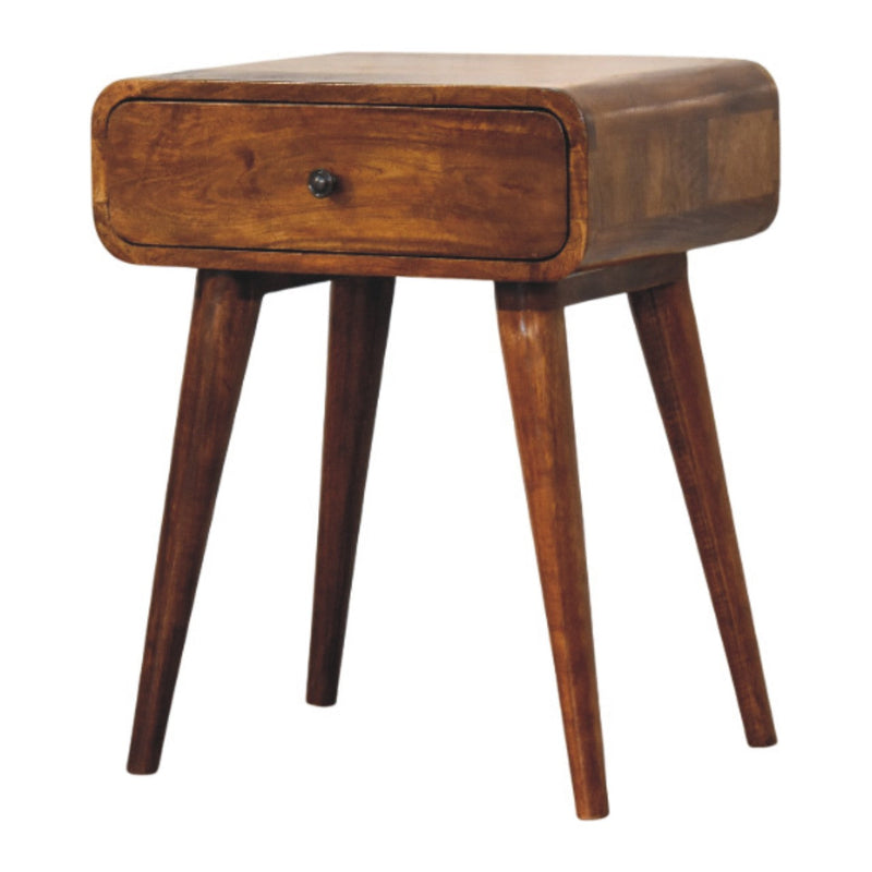 Avora Chestnut Nightstand with 1 drawer Artisan