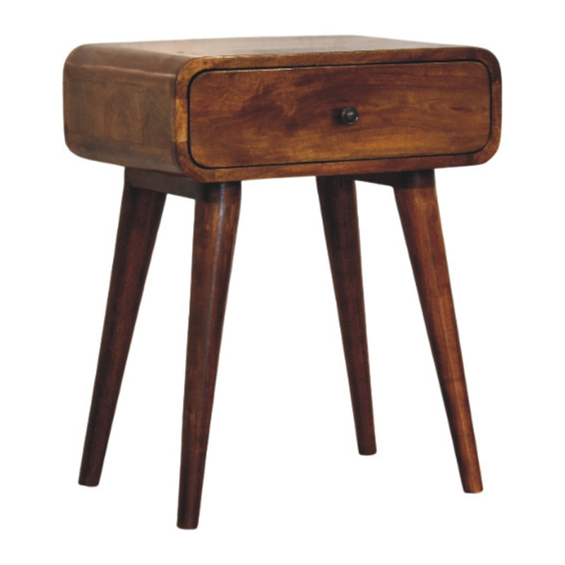 Avora Chestnut Nightstand with 1 drawer Artisan