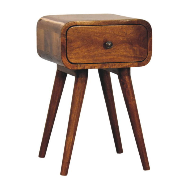 Avora Mini Chestnut Nightstand with 1 drawer Artisan