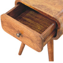 Avora Mini Chestnut Nightstand with 1 drawer Artisan